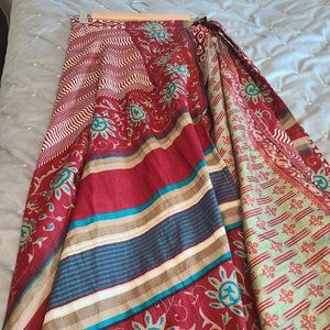 Gorgeous NWT Darn Good Yarn Sari Silk Skirt